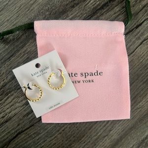 New on card Kate Spade Full Circle gold earrings